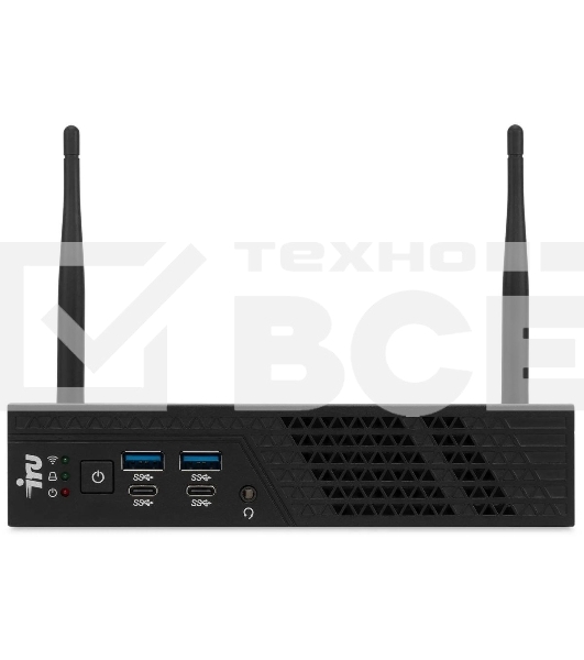 Неттоп IRU 310H6ITF i3 12100 (3.3) 8Gb SSD256Gb UHDG 730 noOS GbitEth BT черный (2031369)