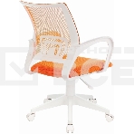 Кресло компьютерное Бюрократ CH-W695NLT TW-38-3 TW-96-1 оранжевый, сетка/ткань, крестовина пластик, пластик белый, фото15