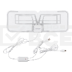 Антенна телевизионная BBK DA27 30дБ активная белый каб.:2м, фото2