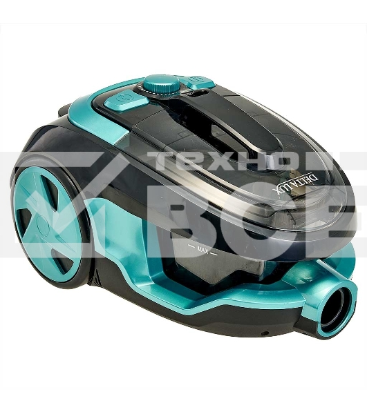 Пылесос Delta LUX DE-3501 черный\бирюзовый