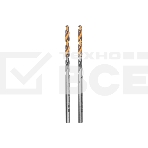 Сверло спиральное по металлу Denzel 3,2 x 65мм, Р6М5, Golden Tip, многогранная заточка, 2 шт., фото 1