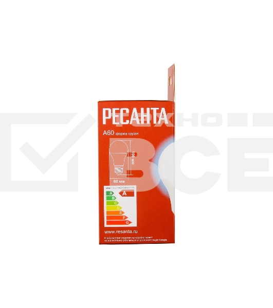 Лампа светодиодная Ресанта LL-R-A60-11W-230-6K-E27 груша
