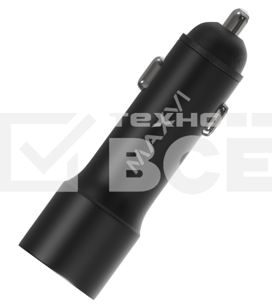 Автомобильное зарядное устройство Maxvi CCM-M242 metallic черный 2.4A