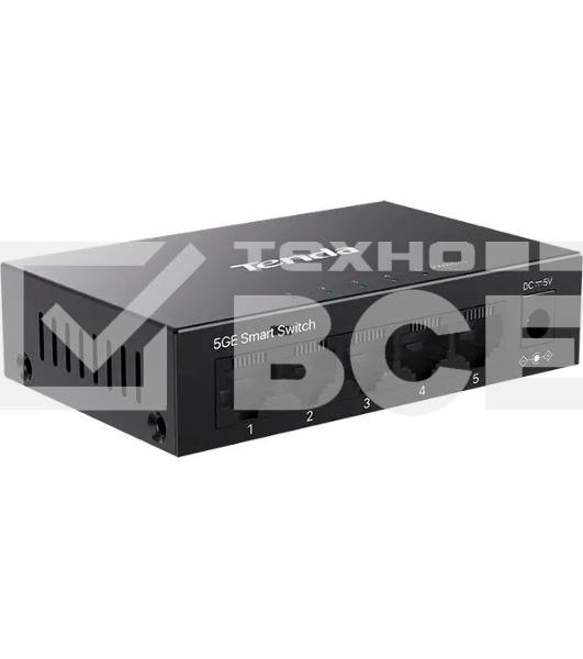 Коммутатор облачный управляемый Tenda TEG2205D 5x1 Гбит/с, настольный, металлический корпус