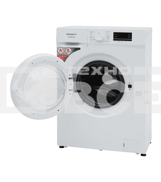 Стиральная машина KRAFT KF-MBDS6108W белый, загрузка фронтальная 6 кг, 1000 об/мин, класс: А+++