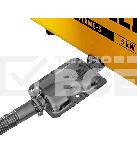 Дизельная тепловая портативная пушка Denzel Flame-5, 5кВт, 300м3/ч, непр.наг., циф. терм.