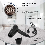 Фен Hyundai H-HDI0755 черный матовый, 2000 Вт, ионизация, фото14