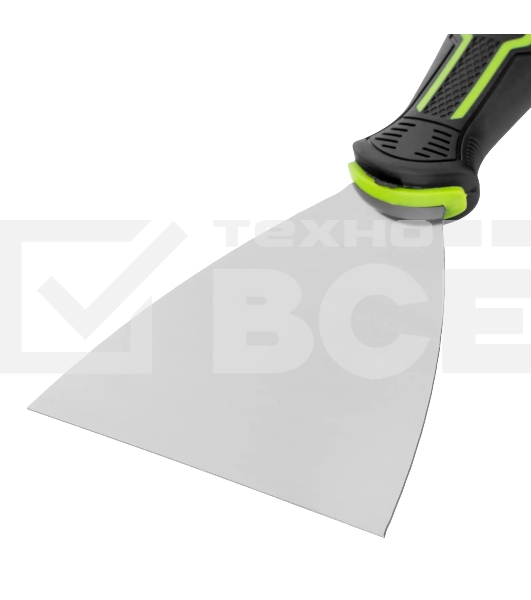 Шпательная лопатка из нержавеющей стали Сибртех 100 мм, двухкомпонентная рукоятка