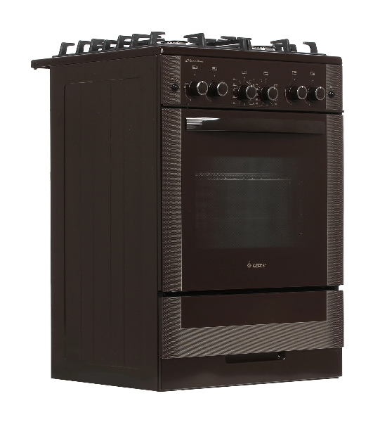 Плита газовая Gefest 6500-02 0045 коричневый, конфорок 4 шт, духовка 52 л, 60 см x 85 см x 60 см