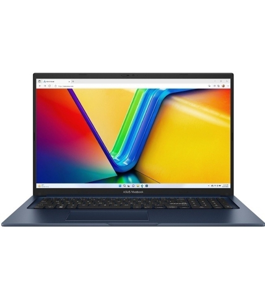 Ноутбук ASUS VivoBook 17 X1704-AU1159/17.3'/IPS/Intel Core i7 150U/16Gb/512Gb SSD/Intel Graphics/Windows 11 Pro/синий/2.10kg