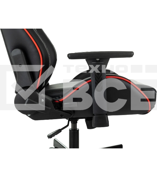 Кресло игровое A4Tech Bloody GC-840 черный, сиденье черный, эко.кожа, с подголов. крестов. металл черный, пластик черный