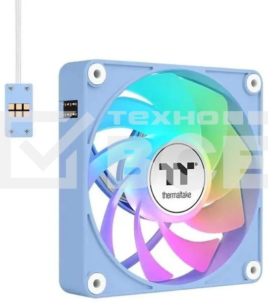 Комплект вентиляторов для корпуса Thermaltake CT120 EX ARGB Sync (3 шт.) голубой, 120 мм, 2000 об/мин, 28.5 дБ, 4 pin