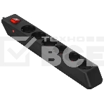 Фильтр SVEN Optima 3,0 м (6 розеток с защитными шторками) черный, цветная коробка, фото 1