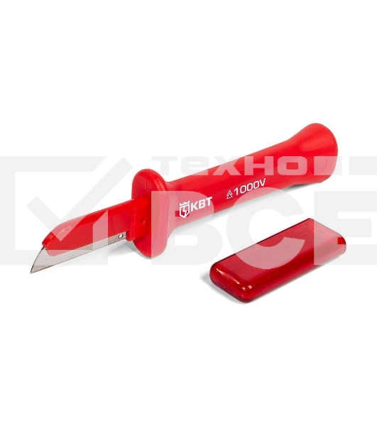 Нож монтерский диэлектрический НМИ-15 с частично изолированным прямым лезвием