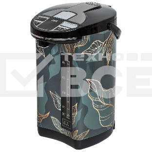 Термопот JVC JK-TP1047 5,5 л, 1450 Вт, темно-зеленый с золотым