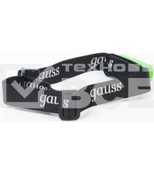 Фонарь налобный GAUSS GFL408 3W 150lm Li-ion 300mAh LED