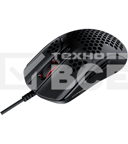 Мышь проводная HyperX Pulsefire Haste черный, 16000 dpi, USB, кнопки - 6