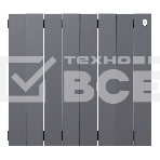 Радиатор биметаллический Royal Thermo PianoForte 500 серебристый - 8 секц., фото5