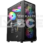 Компьютерный корпус 1STPLAYER FD3 Black, ATX, 4x120мм LED fans inc., фото6