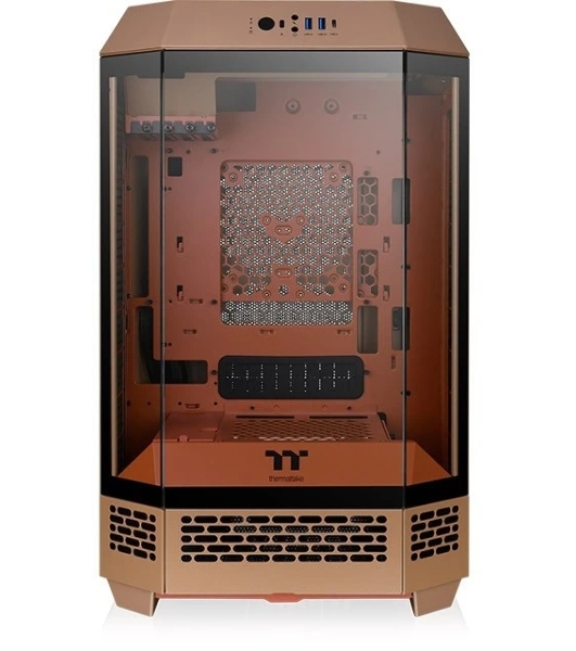 Компьютерный корпус Thermaltake The Tower 300 Gravel Send коричневый без БП mATX 8x120мм 6x140мм 2xUSB 3.0 audio bott PSU
