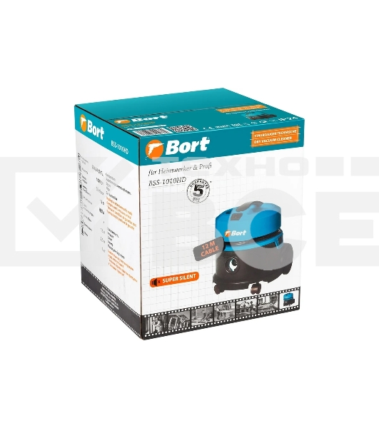 Пылесос для сухой уборки Bort BSS-1010HD 10 л; 1000 Вт; 18 кПа; 6,7 кг; 12 метров 91204467