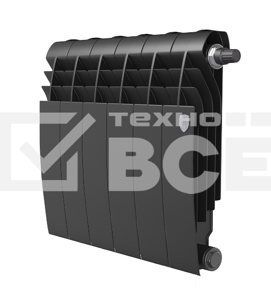 Радиатор Royal Thermo BiLiner 350 Noir Sable VR80 - 6 секц.
