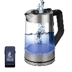 Чайник электрический POLARIS PWK1725CGLD WIFI IQ Home, 1,7 л, 2200 Вт, стекло, фото 1