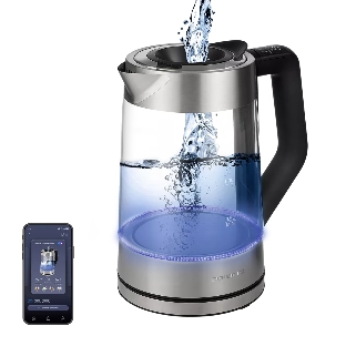 Чайник электрический POLARIS PWK1725CGLD WIFI IQ Home, 1,7 л, 2200 Вт, стекло