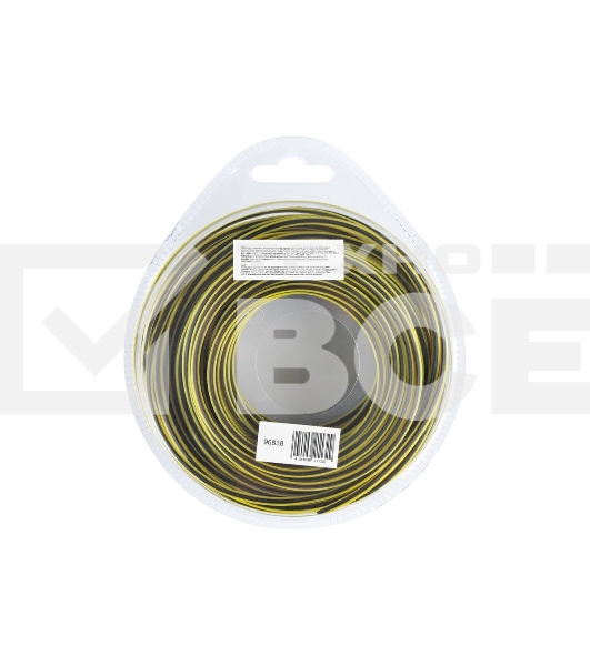 Леска для триммера Denzel двухкомпонентная квадратная, 2,4мм х 15м, блистер SkyCutter