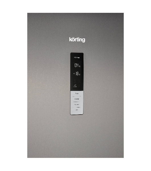 Холодильник Korting KNFC 61869 X нержавеющая сталь двухкамерный 223/94л морозилка снизу, No Frost