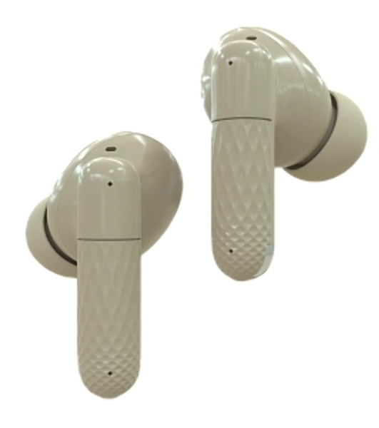 Наушники TWS More choice БВ37 бежевый, внутриканальные, Bluetooth, сенсорное управление, до 4 ч