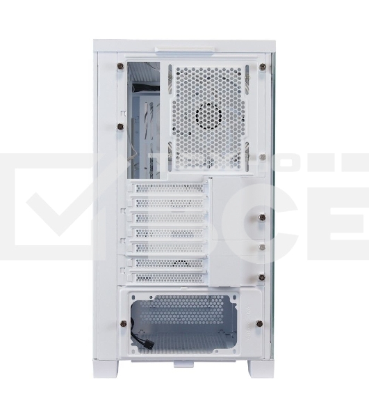 Компьютерный корпус ACD Lagrange; ATX, White, FANS: 120mm ARGB: 3 Top + 1 Rear + HUB. Drive bay int: 3x3,5