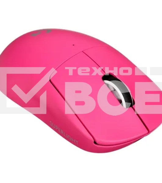 Мышь беспроводная Logitech G PRO X Superlight 2 розовый, 32000 dpi, радиоканал, USB, кнопки - 5