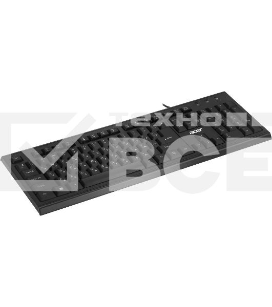 Клавиатура Acer OKW120 проводная, USB, черный