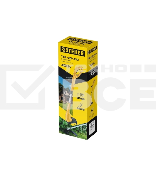 Триммер сетевой STEHER 400 Вт, ш/с 25 см