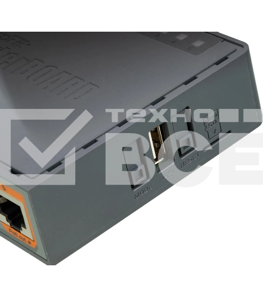 PoE-маршрутизатор MikroTikRB760iGS2 ядра (880 МГц), 5х 1G RJ45, SFP, USB, MicroSD, раздача PoE (HEX S)
