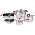 Набор 8 предметов Rondell RDS-1662, Кастрюли с/кр 20 см (3,0 л), 24 см (5,6 л), ковш с/кр 16 см (1,4 л), сотейник б/кр 2, фото 1