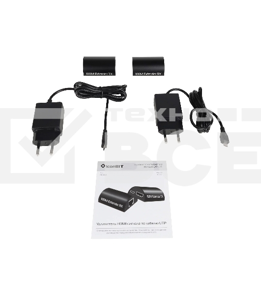 Удлинитель сигнала HDMI IconBIT HS-2510 поддержка 4К30, дистанция до 100 метров