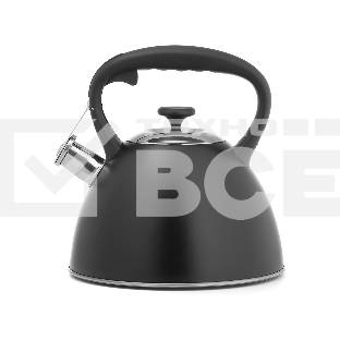 Чайник для плиты Lara LR00-74 3 л, нержавеющая сталь, черный матовый