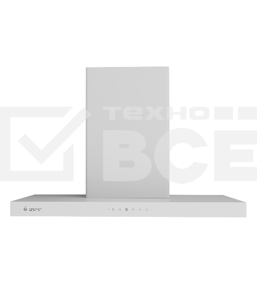 Вытяжка наклонная Gefest ВО 3806 С белый, 60 см, 1000 куб. м/ч, 78 дБ