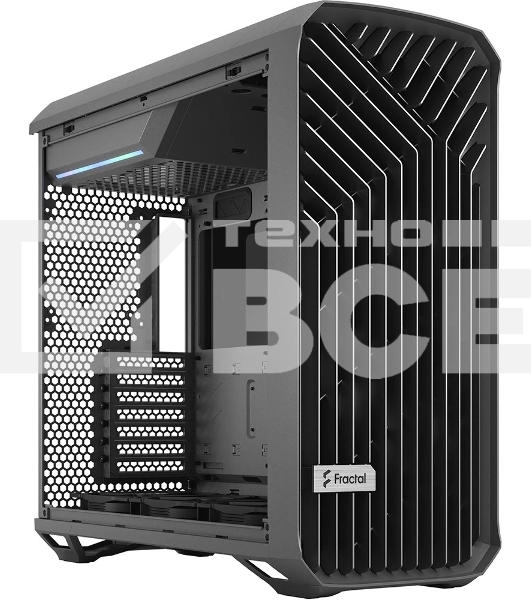Компьютерный корпус Fractal Design Torrent Gray TG Light Tint/E-ATX, TG, 2x3.5, 4x2.5, 7xPCI, 1xUSB-C, 2xUSB 3.0/2x180мм, 3x140мм fans inc./FD-C-TOR1A-02
