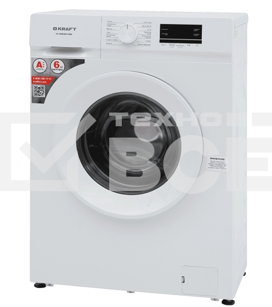 Стиральная машина KRAFT KF-MBDS6108W белый, загрузка фронтальная 6 кг, 1000 об/мин, класс: А+++