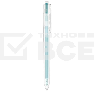 Ручка гелевая автоматическая Deli Delight EG118-LB прозрачный, светло-синие чернила, линия 0.5мм