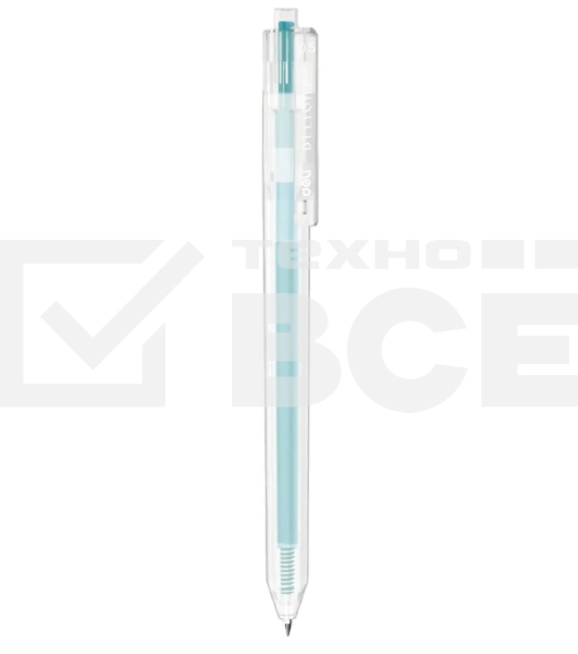 Ручка гелевая автоматическая Deli Delight EG118-LB прозрачный, светло-синие чернила, линия 0.5мм