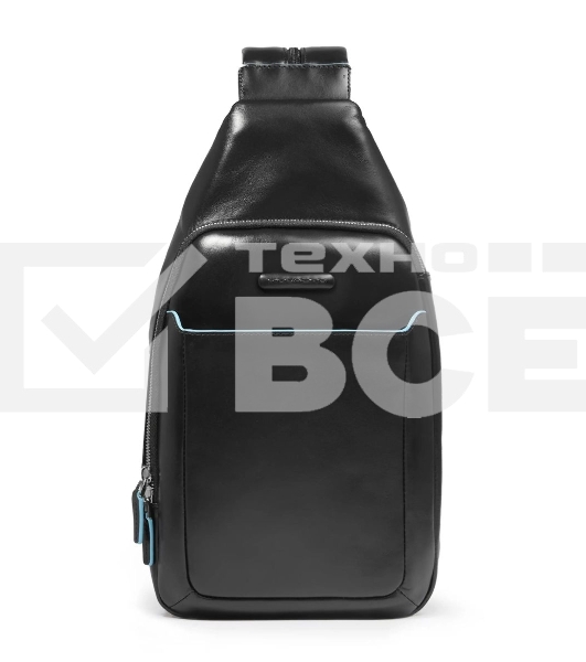 Рюкзак слинг Piquadro Blue Square CA4827B2/N черный натур.кожа