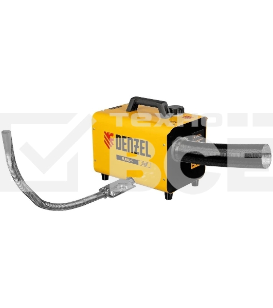 Дизельная тепловая портативная пушка Denzel Flame-5, 5кВт, 300м3/ч, непр.наг., циф. терм.