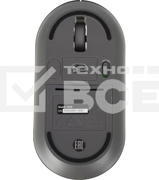Мышь беспроводная A4Tech Fstyler FG20 серый, 2000 dpi, радиоканал, USB, кнопки - 4
