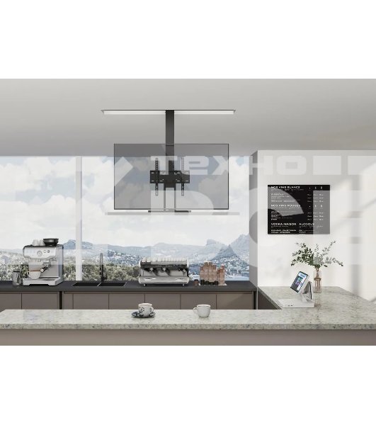 Кронштейн для телевизора Cactus CS-STM-7844 черный, 32'-55' макс. 45 кг, напольный (моторизованный лифт)