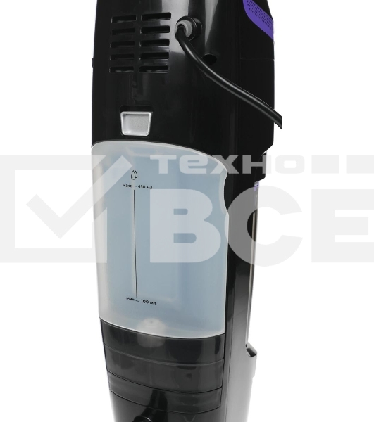 Пылесос вертикальный паровой Kitfort KT-575-1 черный, питание питание от сети, 1600 Вт, уборка влажная/паром/сухая, пылесборник 1.1 л