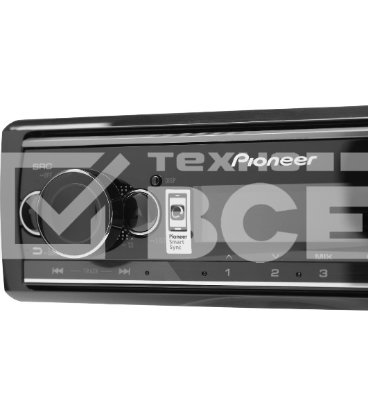 Автомагнитола Pioneer MVH-S520BT 1DIN 4x50Вт